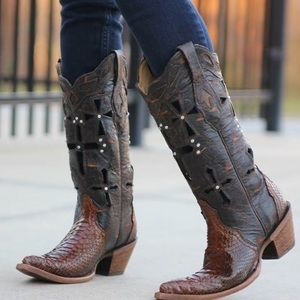 Corral Boots Musgo Python Cross
